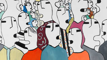 An artwork made by a visual artist with disabilities as part of the Traveling Art program